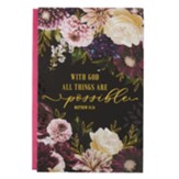 With God All Things Are Possible Hardcover Journal