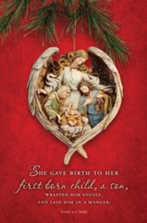 She Gave Birth to Her Firstborn (Luke 2:7, CEB) Bulletins, 100