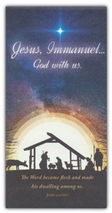 Jesus Immanuel, God With Us (John 1:14, NIV) Offering Envelopes, 100