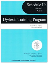 Dyslexia Training Program Schedule 2C, Teacher's Guide  (Homeschool Edition)