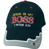Jesus Is My Boss Cap Black