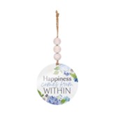 Happiness Comes From Within, Beaded Ornament