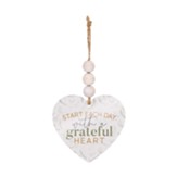 Start Each Day With A Grateful Heart, Beaded Ornament