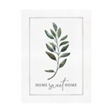 Home Sweet Home, Leaves, Canvas Wall Art