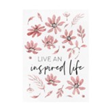 Live An Inspired Life, Flowers, Canvas Wall Art