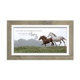 Life Takes Us To Unexpected Places Love Brings Us Home, Horses, Framed Art