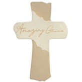Amazing Grace Stoneware Wall Cross