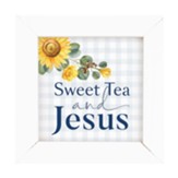 Sweet Tea and Jesus, Sunflowers, Framed Art