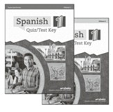 Spanish 1 Quiz and Test Book Key  Volumes 1 and 2