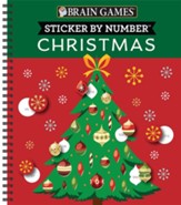 Brain Games Sticker by Number Christmas Tree