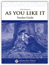 As You Like It Memoria Press Teacher  Guide, Grade 8