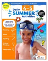 Daily Summer Activities, Moving From Grades 4 to 5 (2018 Revision)