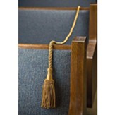 Weighted Pew Rope, Gold  12 foot