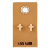 Have Faith, Cross Stud Earrings