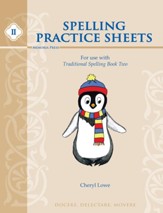 Traditional Spelling Book 2 Practice Sheets