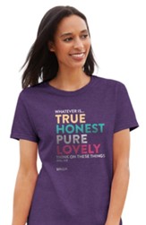 Whatever Is Shirt, Lilac, 3X-Large