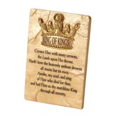 King of Kings Crown Him with Many Crowns Tabletop Plaque
