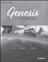 Genesis: Creation, Fall, Flood,  Babel Quiz and Test Book Answer Key