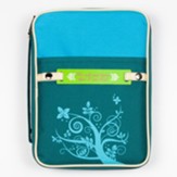 Scripture Message Tag Bible Cover, Large, Teal