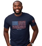 Pledge Flag Shirt, Navy, Large