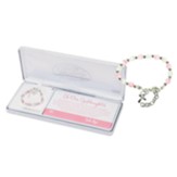 To Our Goddaughter Beaded Bracelet with Cross Charm
