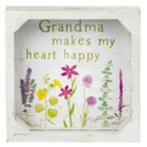 Grandma Makes My Heart Happy Framed Sign
