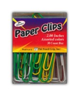Box of 30 Jumbo Paper Clips (Assorted Colors; 2)