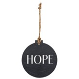 Hope, Snowflake, Slate Ornament