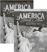 America: Land I Love Quiz & Test Key  Volumes 1 & 2 (4th Edition)