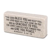 Blessed Cast Stone Scripture Block