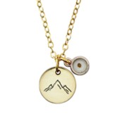 Mustard Seed, Coin Necklace, Gold