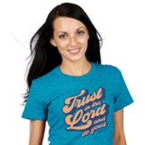 Trust and Do Good, Turquoise Heather, Small