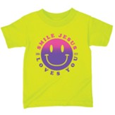 Smile Jesus Love You, Safety Green, Youth Large