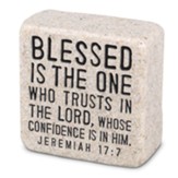 Blessed Cast Stone Scripture Stone