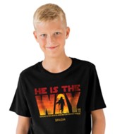 He Is The Way, Black, Youth Large