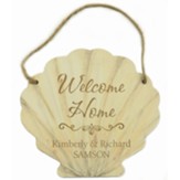 Personalized, Hanging Sign, Sea Shell, Welcome
