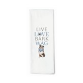 Live Love Bark Wag, Dog, Tea Towel