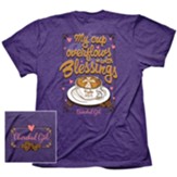 Cup Overflows With Blessings, Retro Heather Purple, Medium