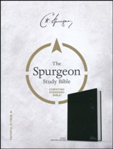 CSB Spurgeon Study Bible, Black Genuine Leather