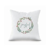 Joyful, Wreath, Pillow