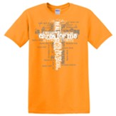 My Father Cares For Me Shirt, Orange, Large