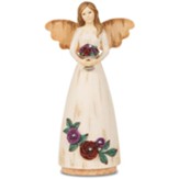 Nana, Angel Holding Flower Pot, Figurine