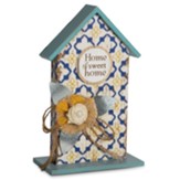 Home Sweet Home Tabletop Birdhouse Plaque