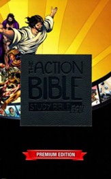 ESV Action Study Bible Boys, Virtual Leather, Slate Gray  - Imperfectly Imprinted Bibles