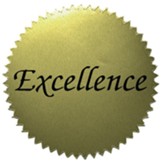 Excellence Gold Stickers (50 Stickers)