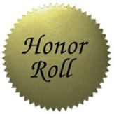 Gold Honor Roll Stickers (50 Stickers)