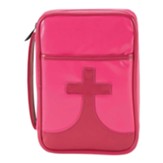 Youth Cross Bible Cover, Pink, Medium