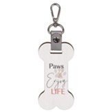 Paws Enjoy Life Bone Keychain