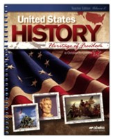 United States History: Heritage of Freedom Teacher Edition Volume 2 (4th Edition)