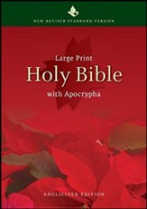 NRSV Large-Print Text Bible with Apocrypha, Hardcover